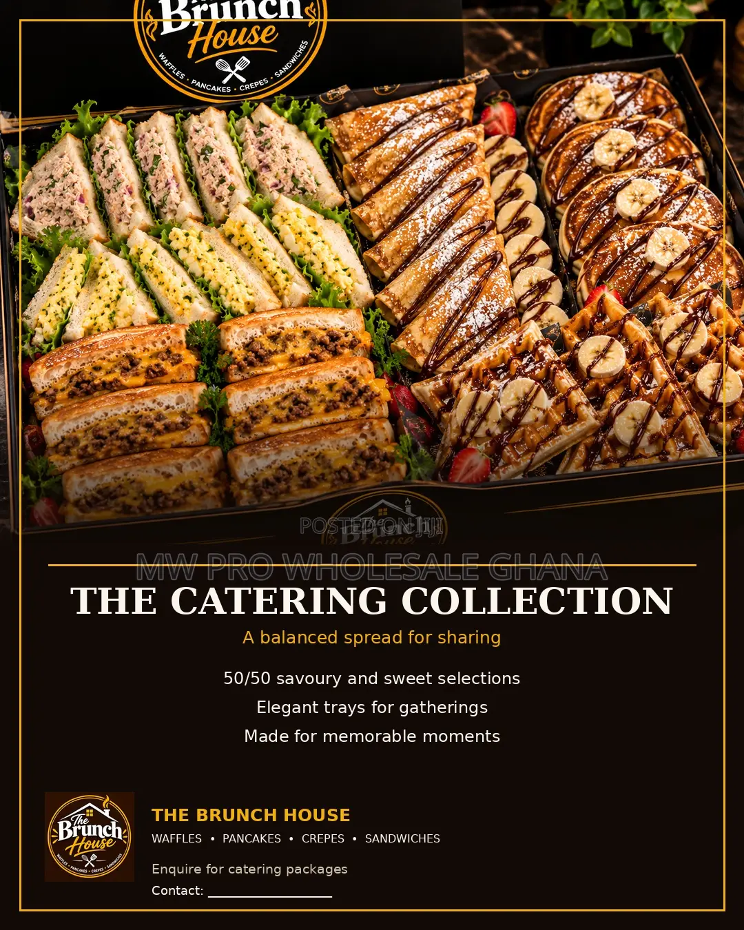 Catering Offer for the Brunch House - Desserts and Sandwiches!