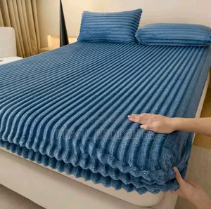 Super Comfy Soft Plush Fitted Flannel Sheet Bed Cover +2 Pillowcase