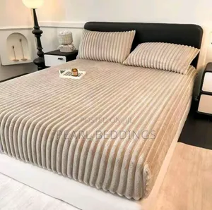 Super Comfy Soft Plush Fitted Flannel Sheet Bed Cover +2 Pillowcase