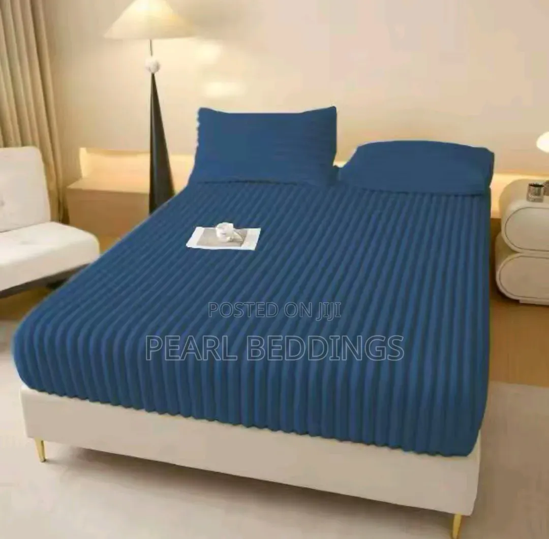 Super Comfy Soft Plush Fitted Flannel Sheet Bed Cover +2 Pillowcase