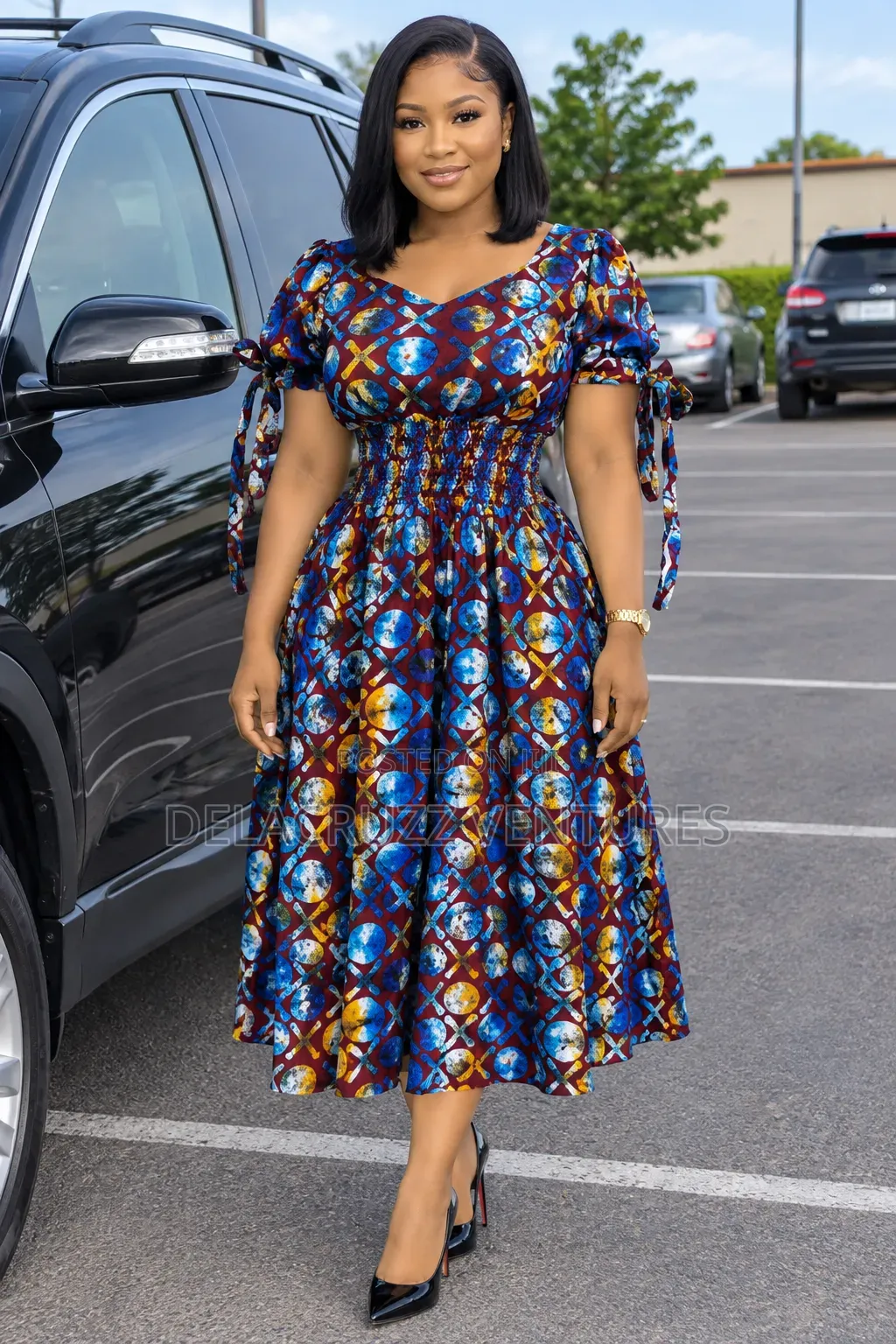 Ankara African Print Dress Wholesale Price