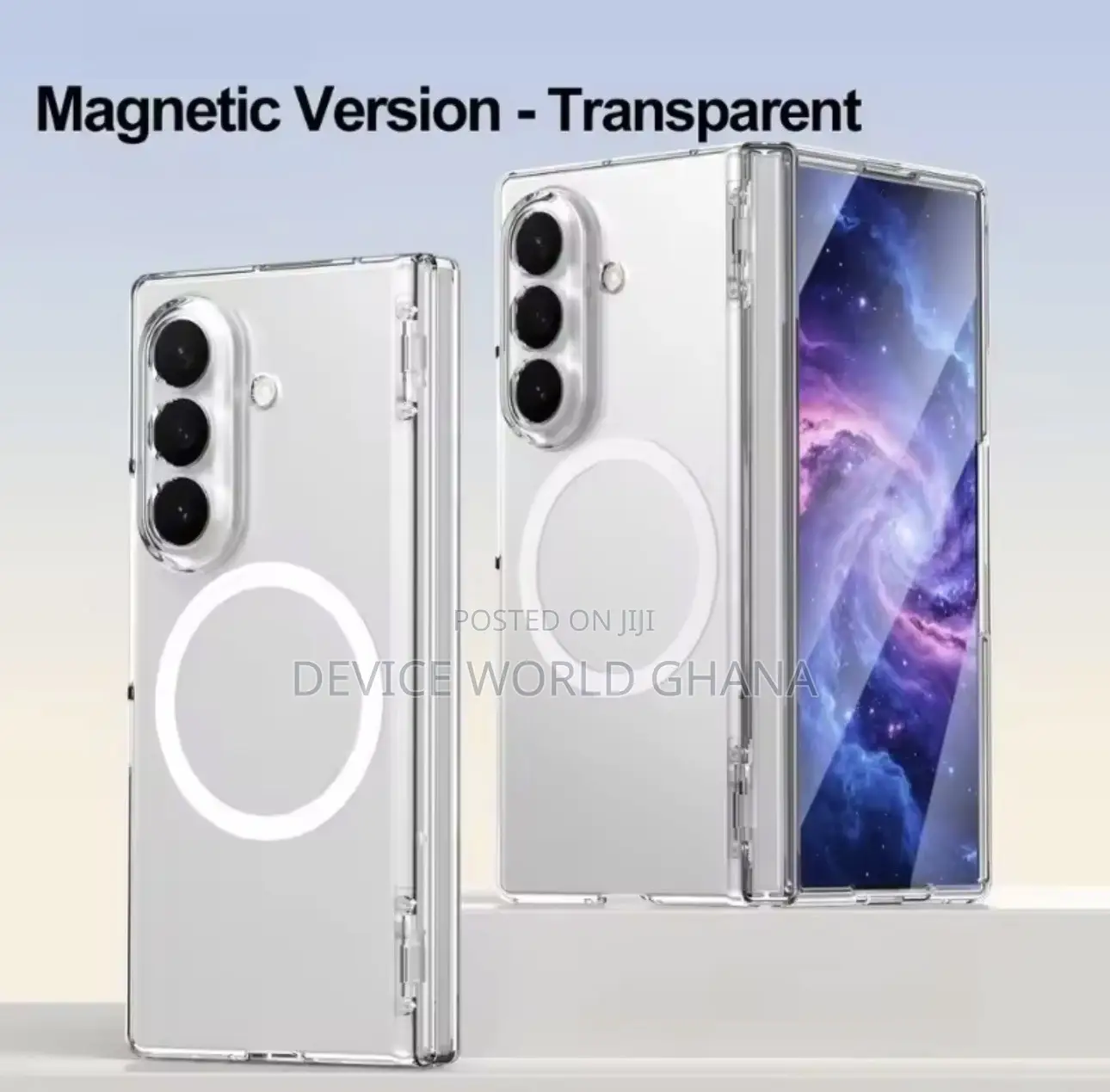 Kaz Transparent Magsafe Full Protection Case for Samsung Z Fold 8ultra