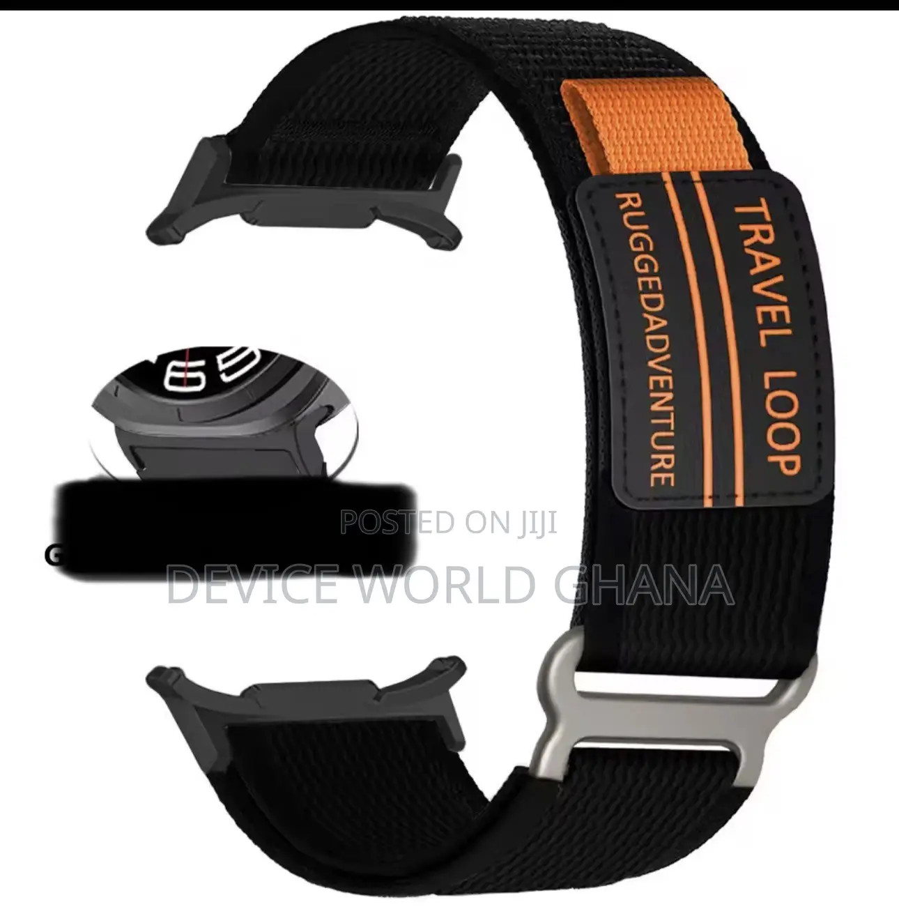 Travel Loop Nylon Strap for Samsung Watch 8(40mm 44mm), 8classic(46mm)