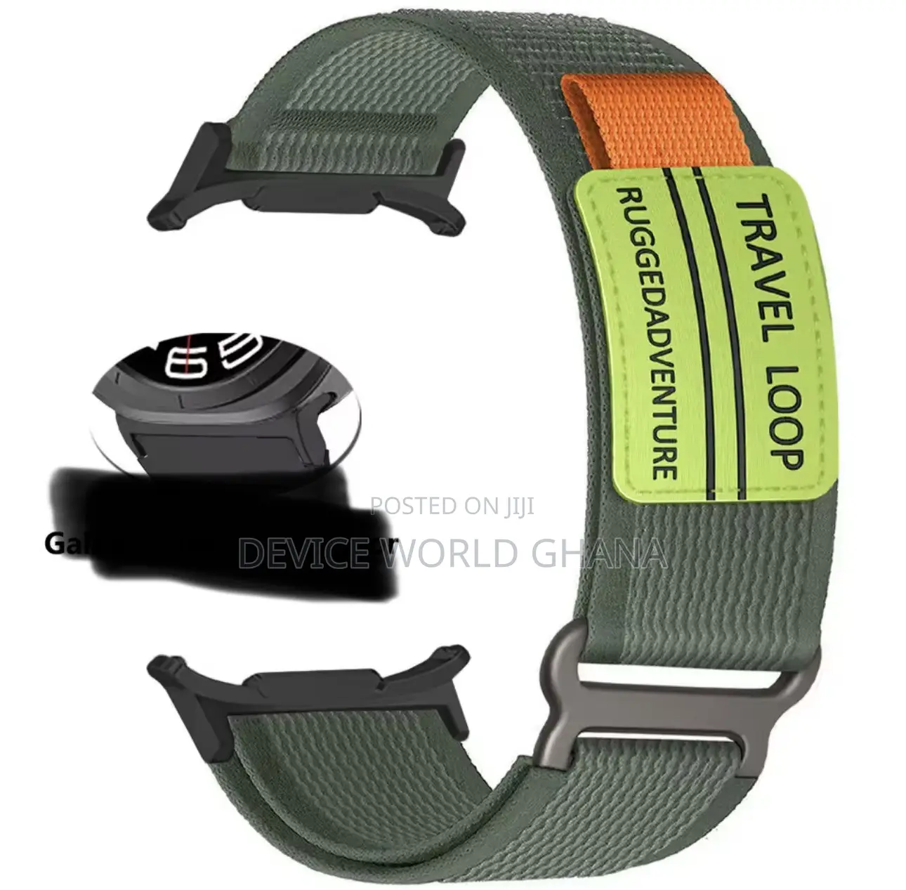 Travel Loop Nylon Strap for Samsung Watch 8(40mm 44mm), 8classic(46mm)