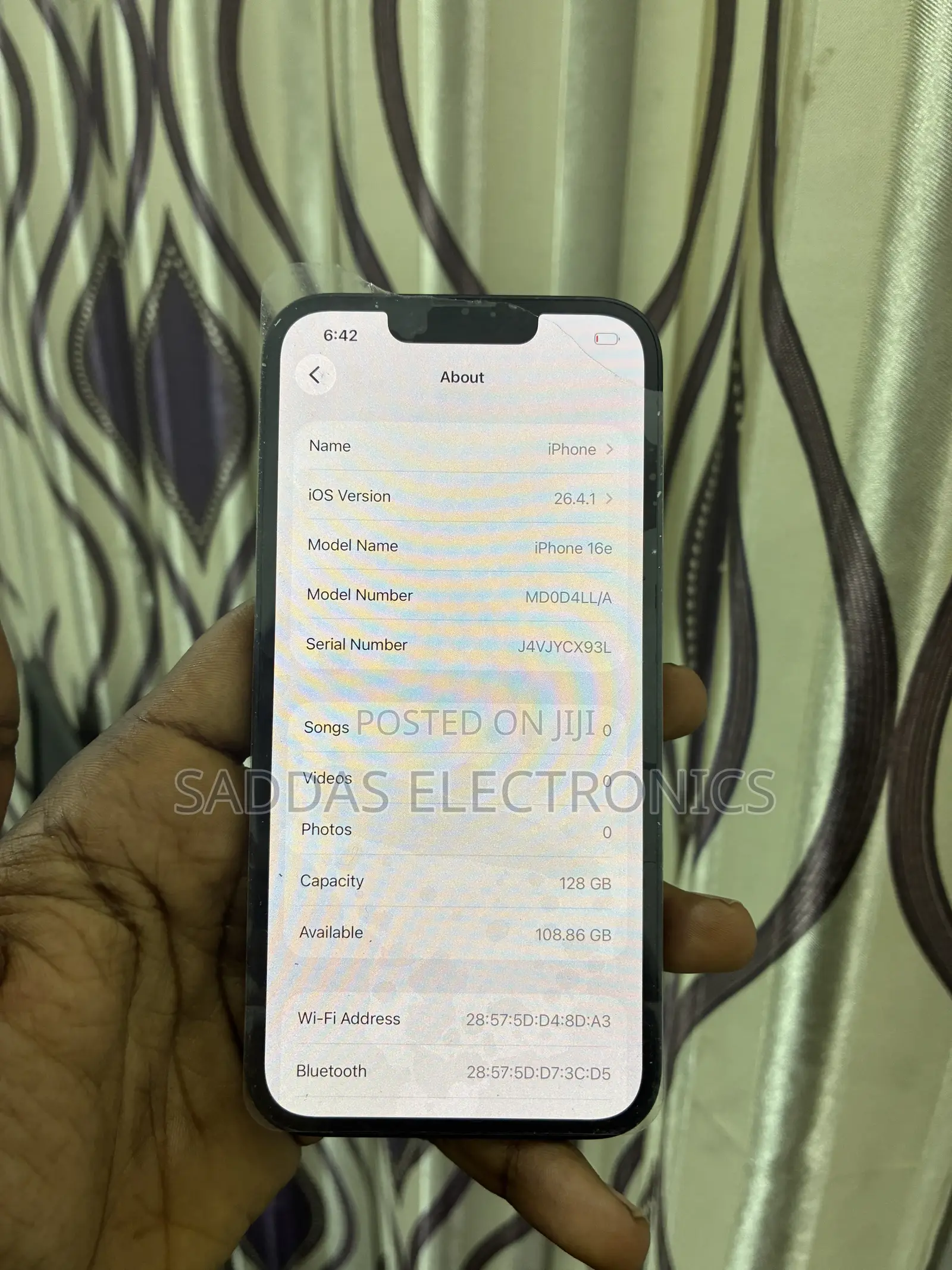 New Apple iPhone 16e 128 GB Black