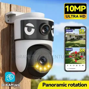 Okam 4K 5G 2 Lens 10MP Motion Detection WiFi CCTV Security Camera