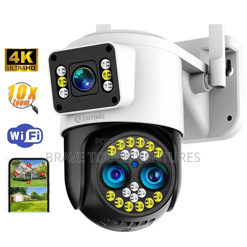Difang 8MP 10x Zoom 2 Lens Wifi CCTV Secuity Camera