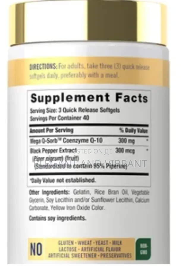 CoQ10 300mg Per Serving | 120 Softgels