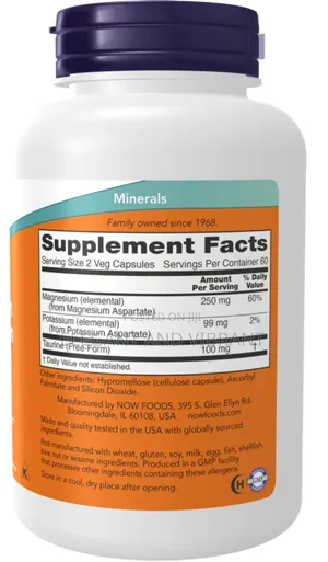 Magnesium & Potassium Aspartate Capsules for Heart Health*