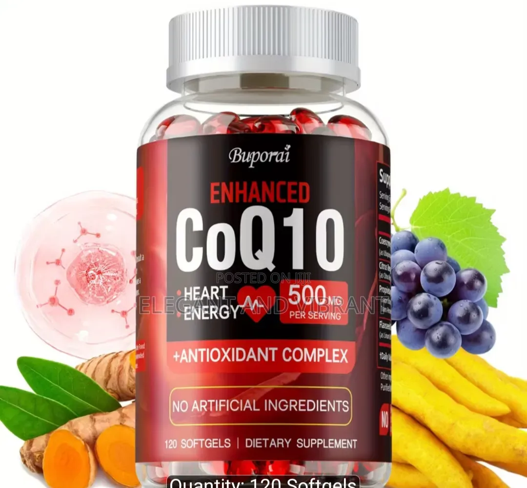 CoQ10 500mg-Supports Heart Health, Energy Antioxidant Sup 120pcs