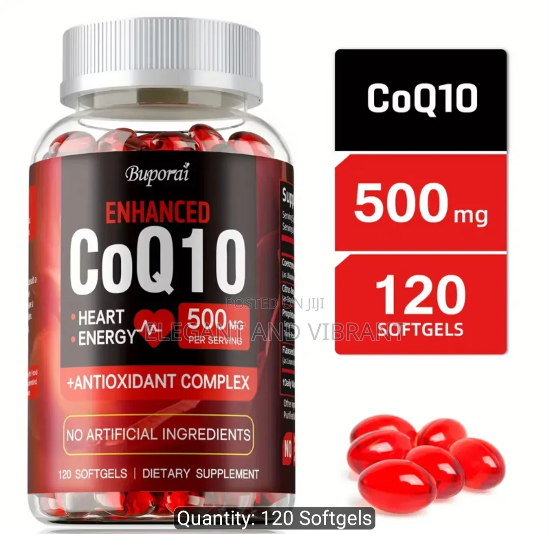 CoQ10 500mg-Supports Heart Health, Energy Antioxidant Sup 120pcs