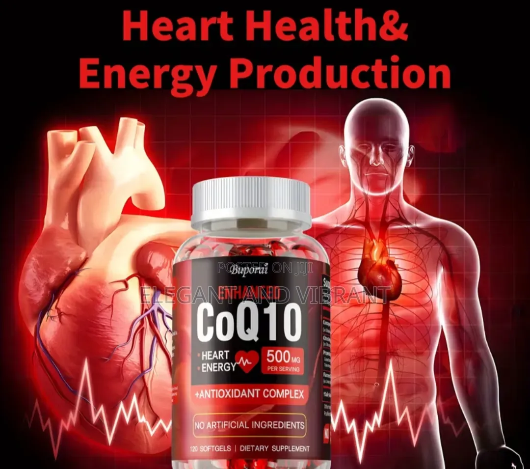 CoQ10 500mg-Supports Heart Health, Energy Antioxidant Sup 120pcs