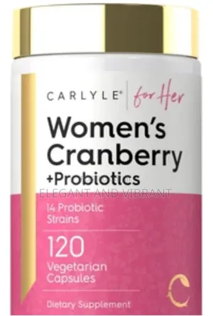 Womens Cranberry Plus Probiotics for Her | 120 Capsules