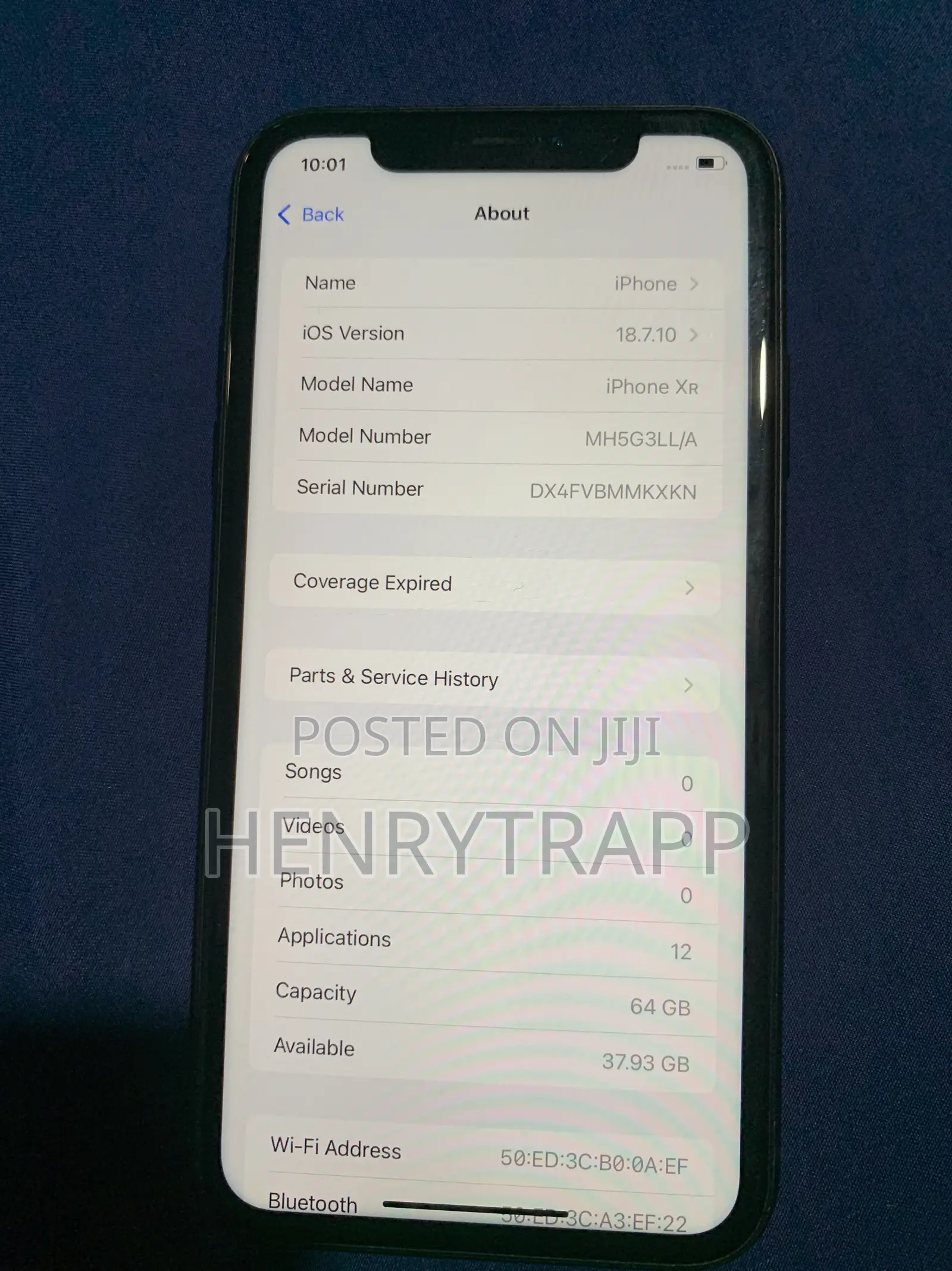 Apple iPhone XR 64 GB Black