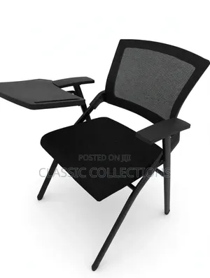 Folding Training Chair With Flip-Up Writing Tablet and Armrests