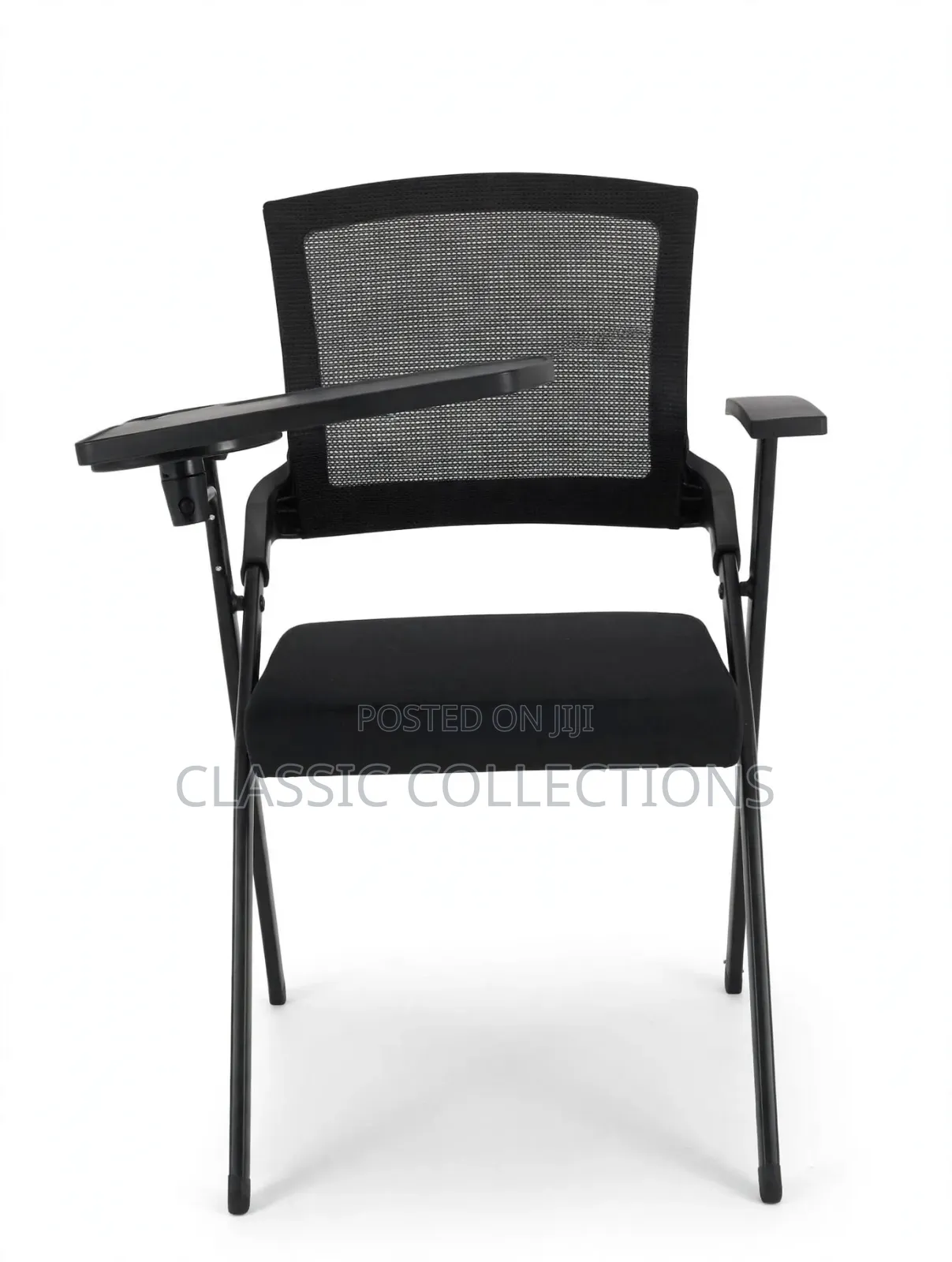 Folding Training Chair With Flip-Up Writing Tablet and Armrests