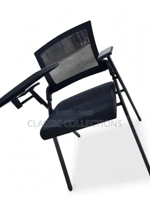 Folding Training Chair With Flip-Up Writing Tablet and Armrests