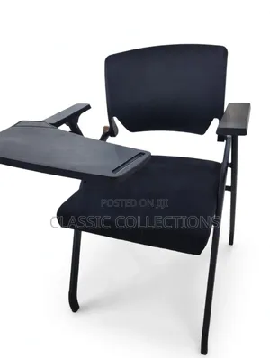 Folding Training Chair With Flip-Up Writing Tablet and Armrests