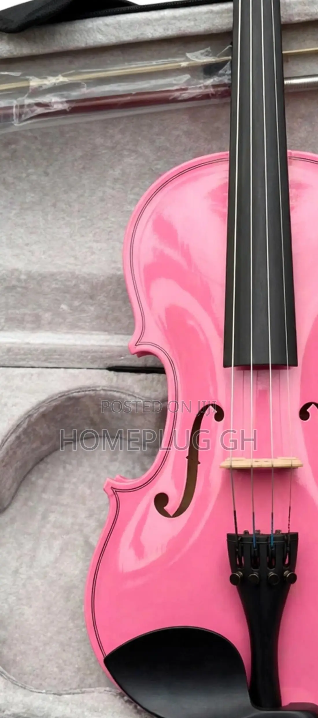 Pink Violin With Case