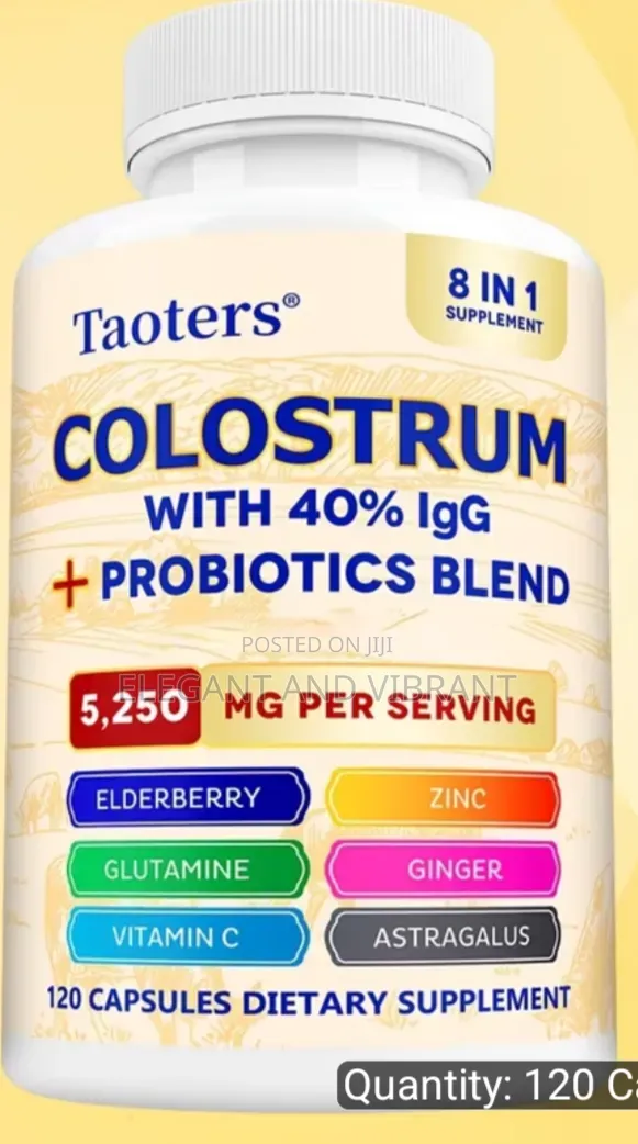 Grass Fed Colostrum - With Probiotic Blend, Elderberry & Gingert - 120