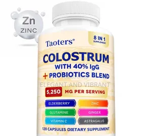 Grass Fed Colostrum - With Probiotic Blend, Elderberry & Gingert - 120