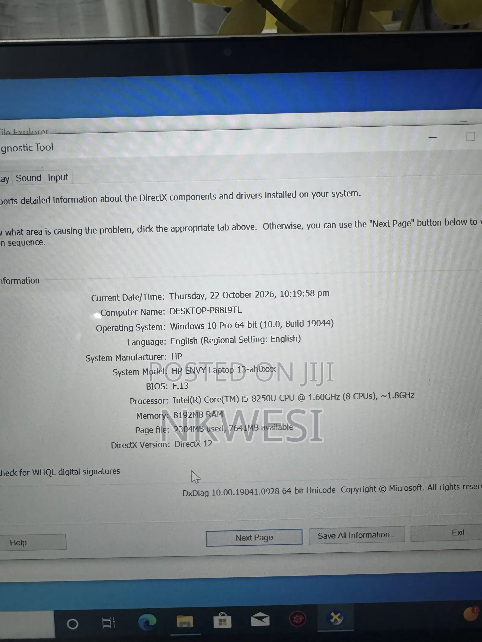Laptop HP Envy 13 8GB Intel Core i5 SSD 128GB