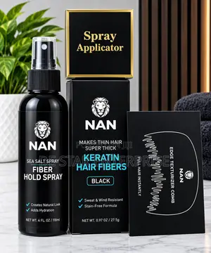 NAN Black Hair Fibers – Instant Fuller Look