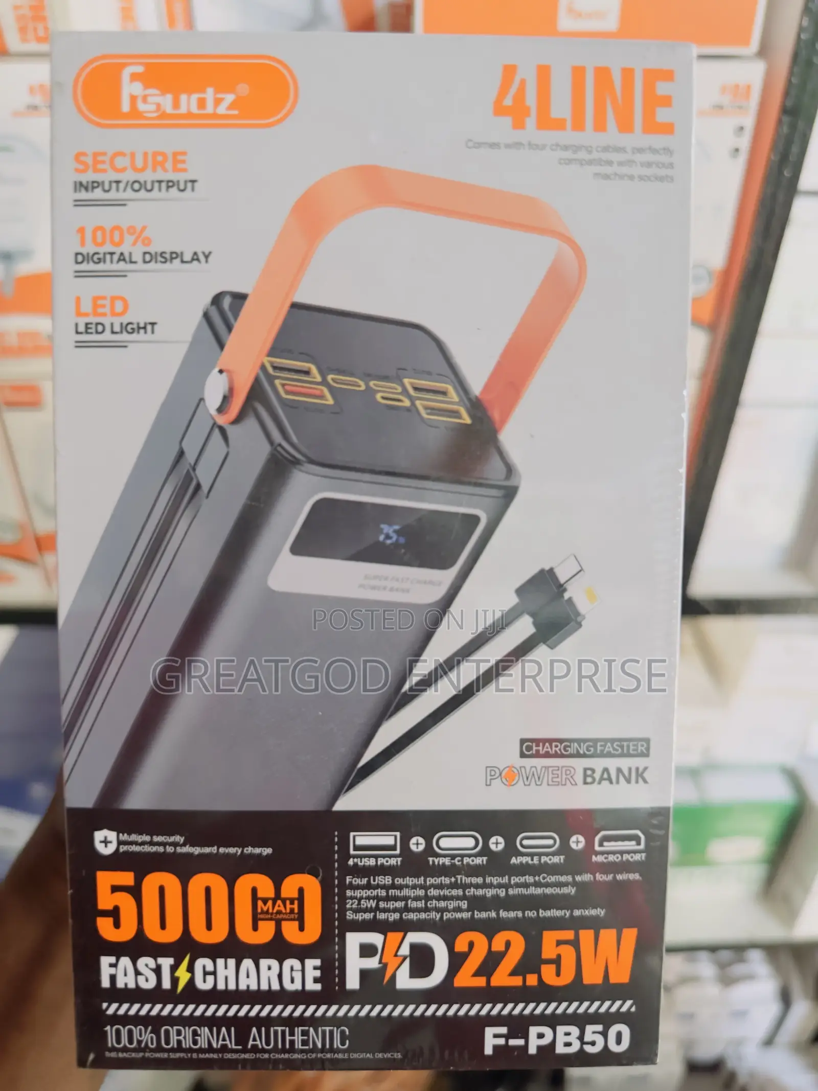 Fsudz F-Pb50 50000mAh Fast Charging Power Bank