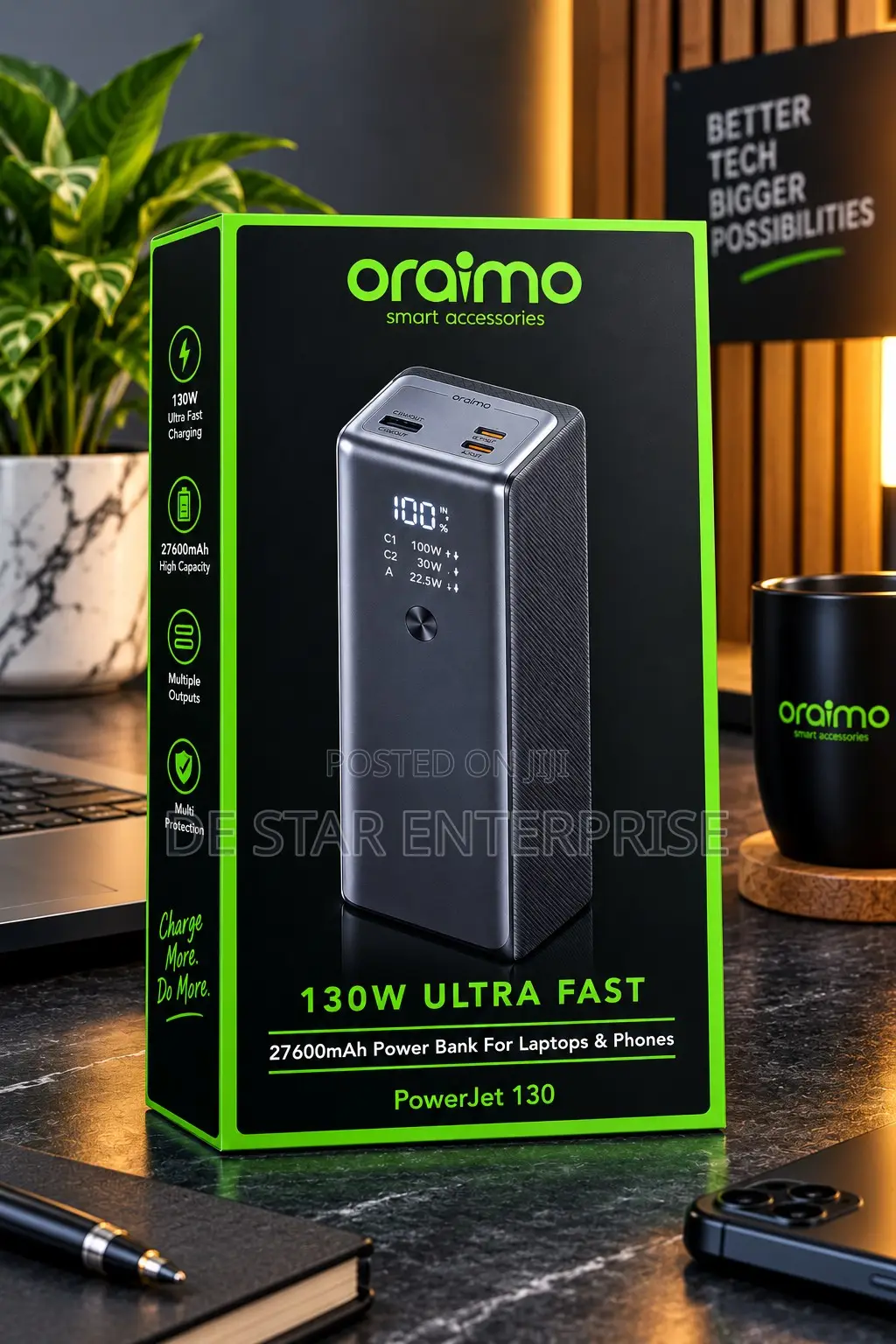 Oraimo Power Jet 130 27600mah 130w Power Bank