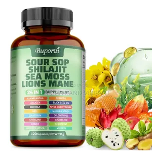 Sour Sop Shilajit Sea Moss Lion's Mane-Energy,Brain Boost,Immune Sup