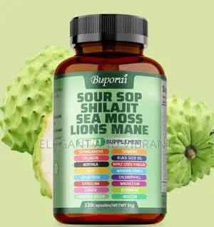 Sour Sop Shilajit Sea Moss Lion's Mane-Energy,Brain Boost,Immune Sup