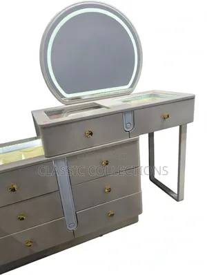 Luxury Vanity Dressing Table With Illuminated Jewellery Displays