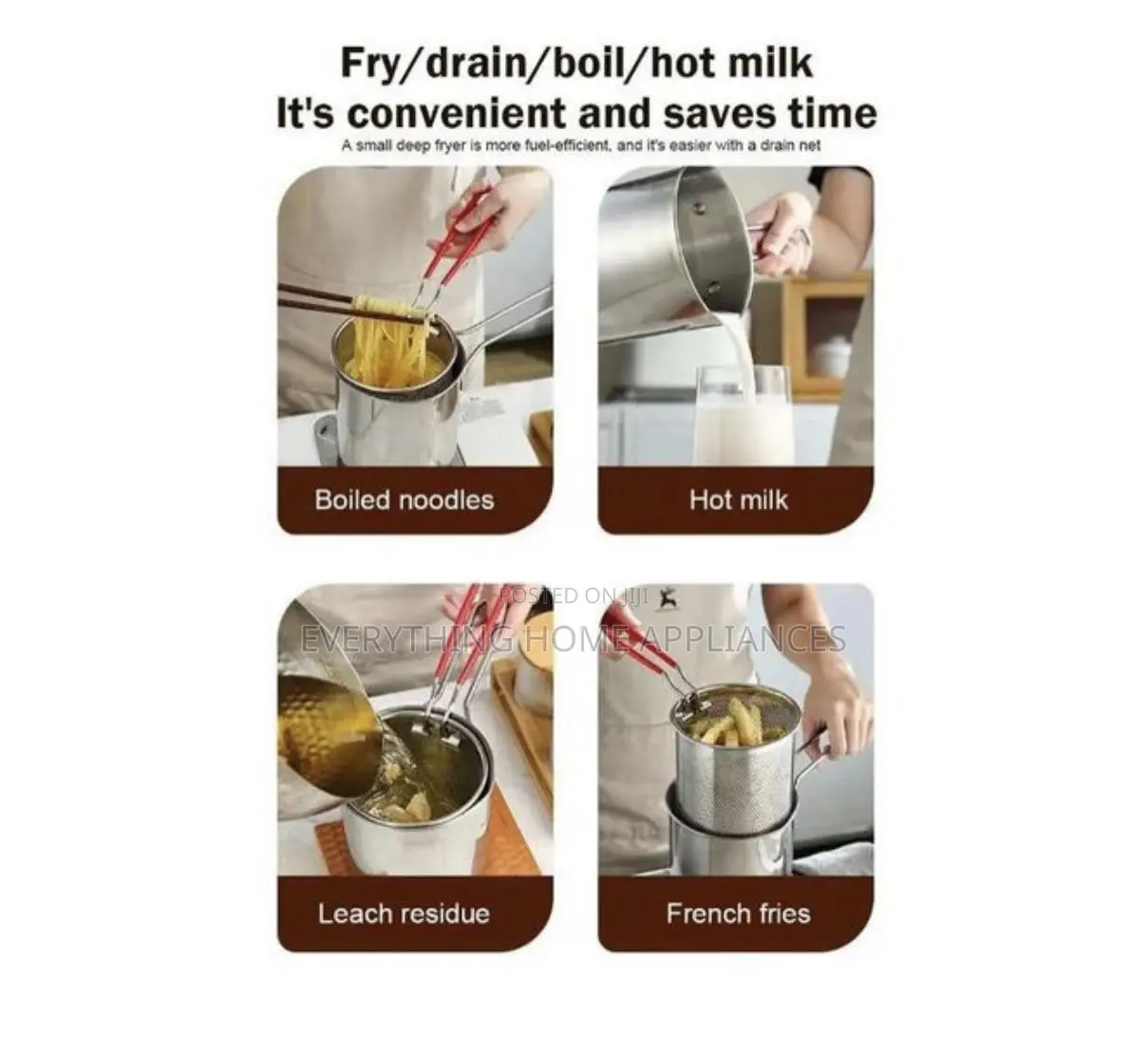 Non- Stick Micro Pressure Cooker Pot and Mini Deep Fryer Available