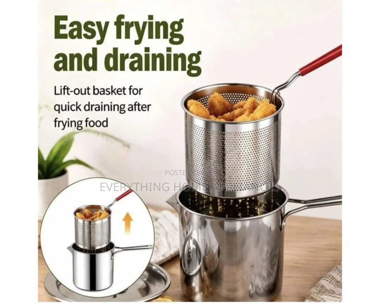 Non- Stick Micro Pressure Cooker Pot and Mini Deep Fryer Available