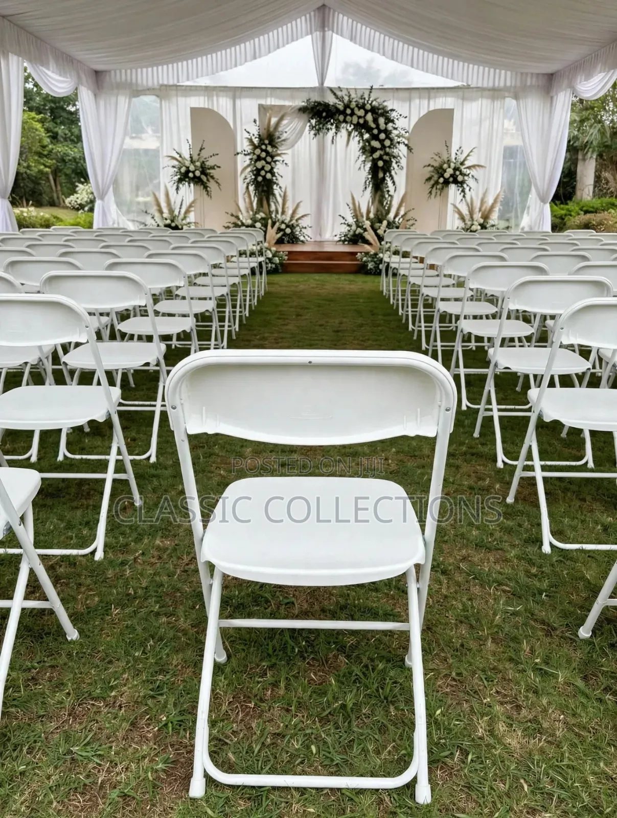 White Folding Chairs for Events