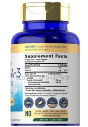 Omega 3 Algae Oil,1,290mg , 60 Sotgels