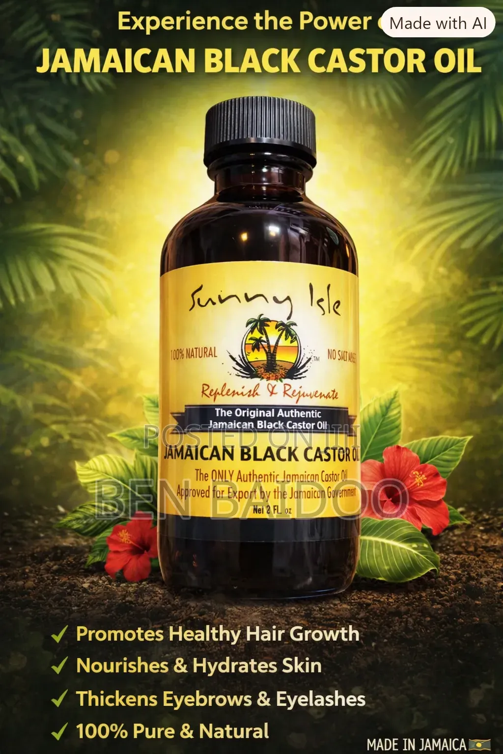 Castor Oil 4Oz(Hair Replenishing Oil)