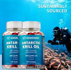 Antarctic Krill Oil Capsules - With Omega-3 EPA,DHA,Astaxanthin,Phosp