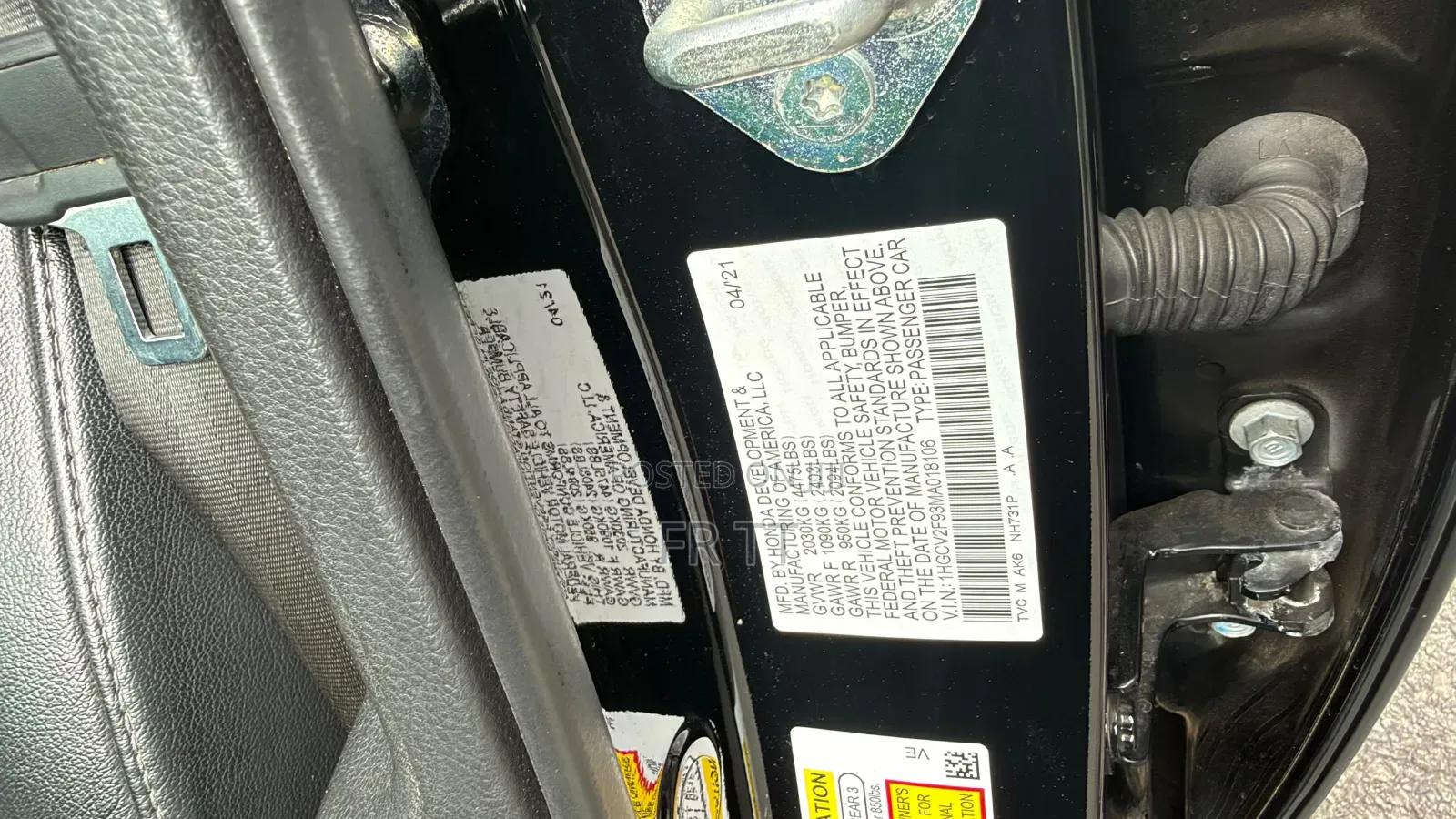 Honda Accord Touring 2.0T 2021 Black