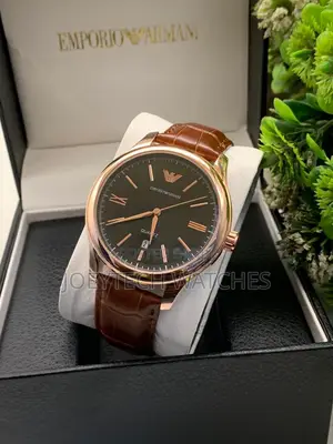 Emporio Armani Leather Timepiece
