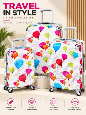 Elegant Plastic Travelling Luggage 3in1 (Modern Designs)