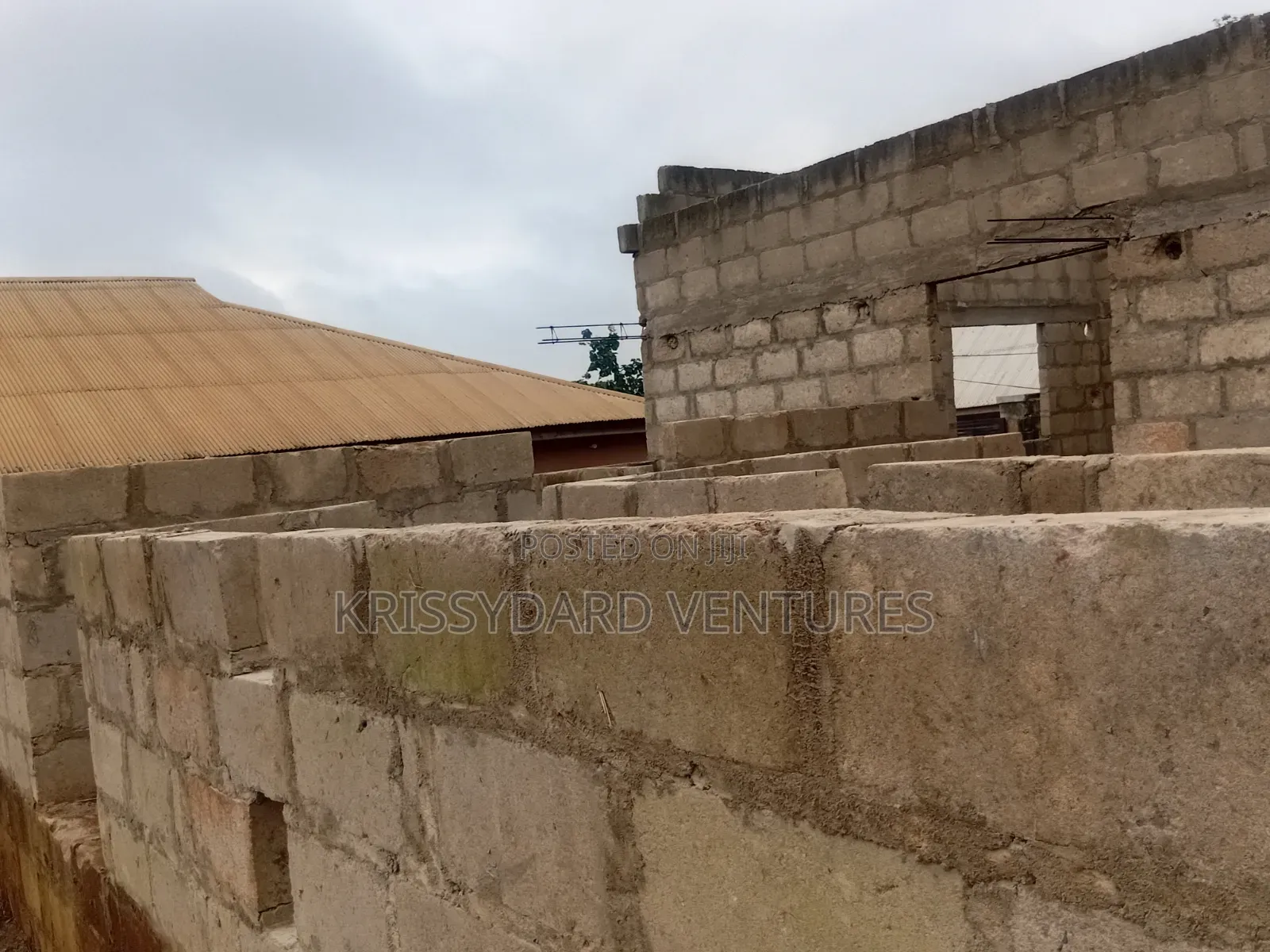 Uncompleted 4bdrm at Akrafo Kokoben Near Nketia, Kumasi for Sale