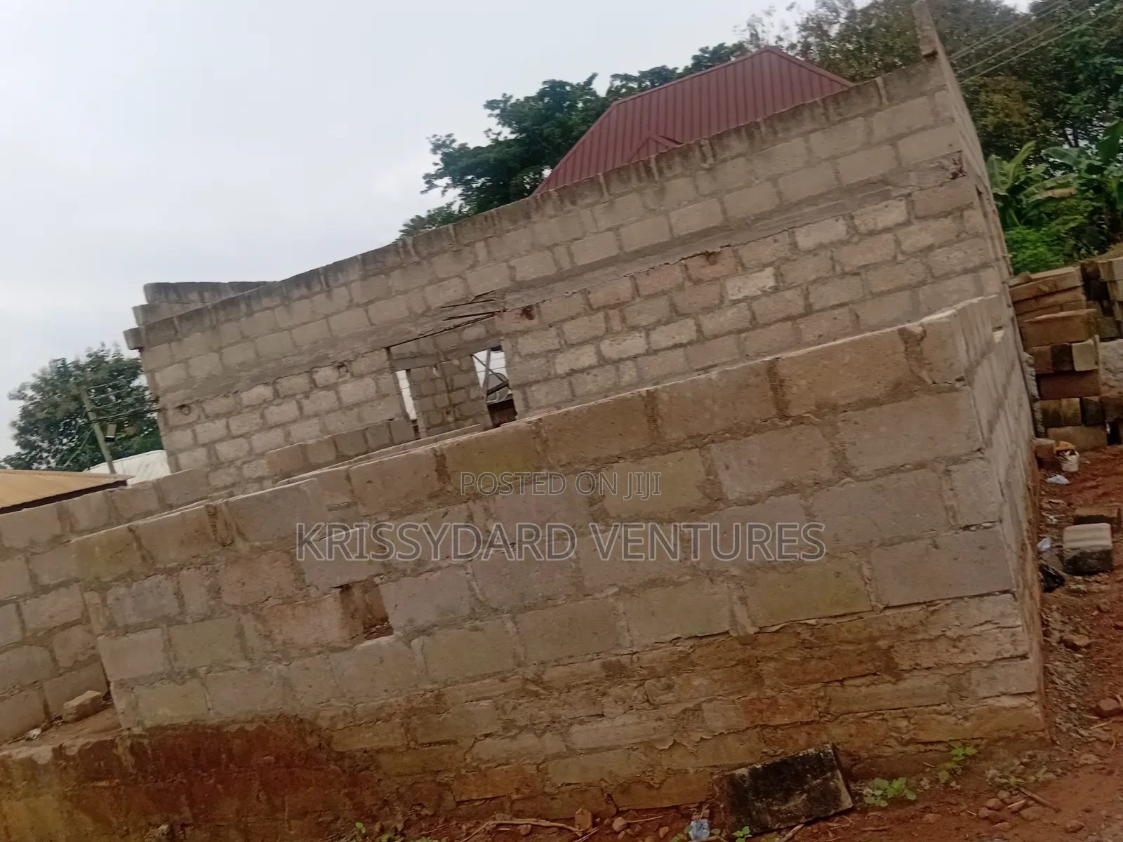 Uncompleted 4bdrm at Akrafo Kokoben Near Nketia, Kumasi for Sale