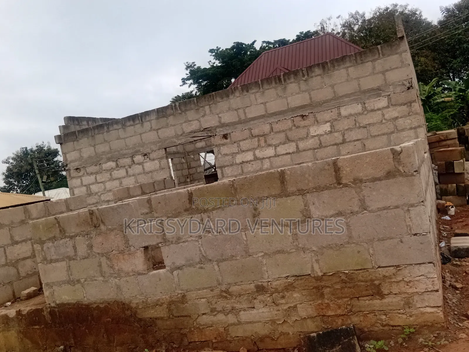 Uncompleted 4bdrm at Akrafo Kokoben Near Nketia, Kumasi for Sale