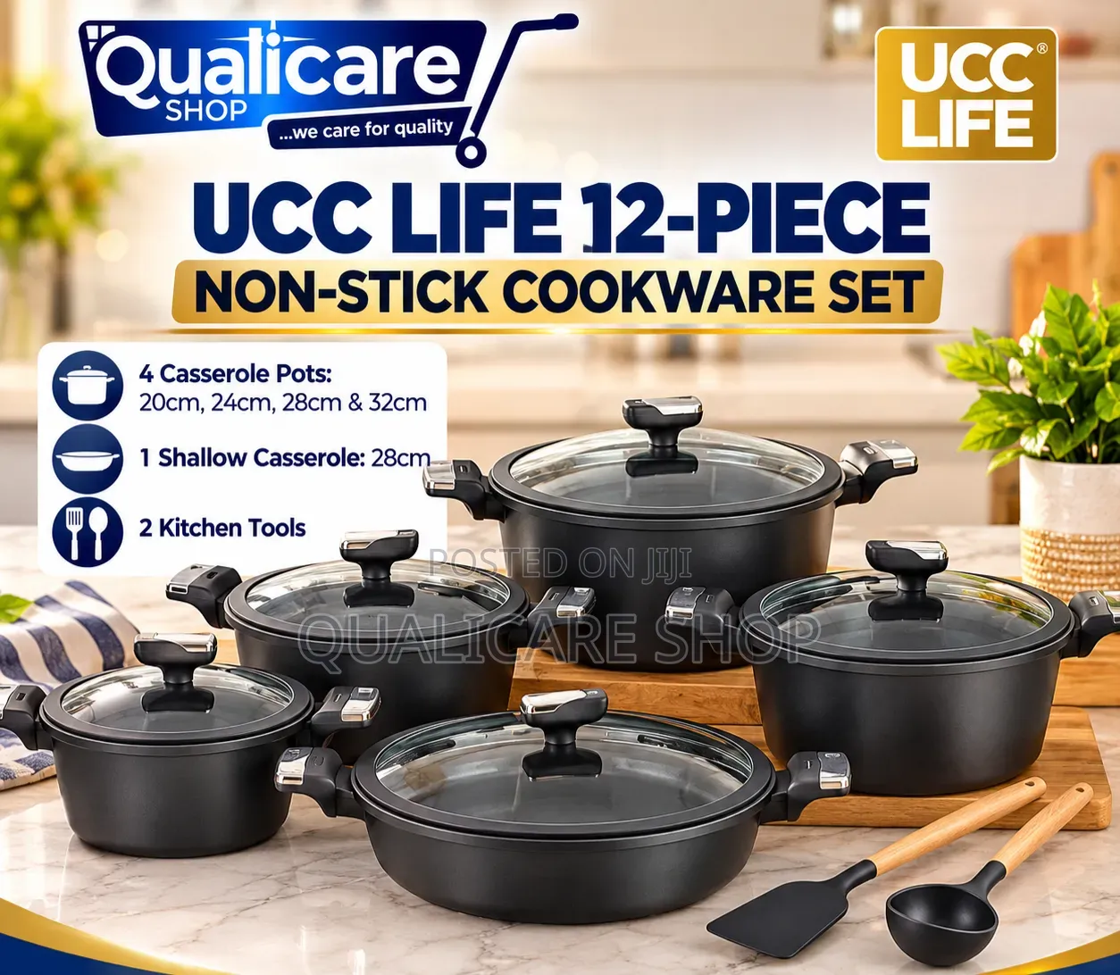 Ucc Life 12pcs Non - Stick Casserole Set