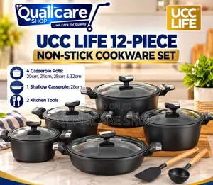 Ucc Life 12pcs Non - Stick Casserole Set