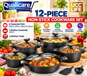 Ucc Life 12pcs Non - Stick Casserole Set