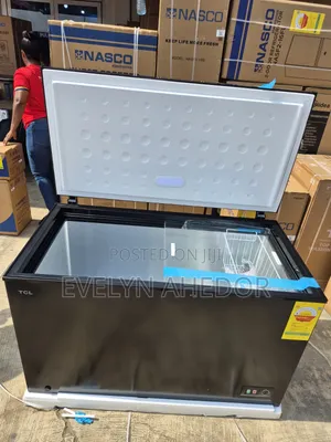 Super Quality TCL Chest Freezer Black Colour With Lock and Key