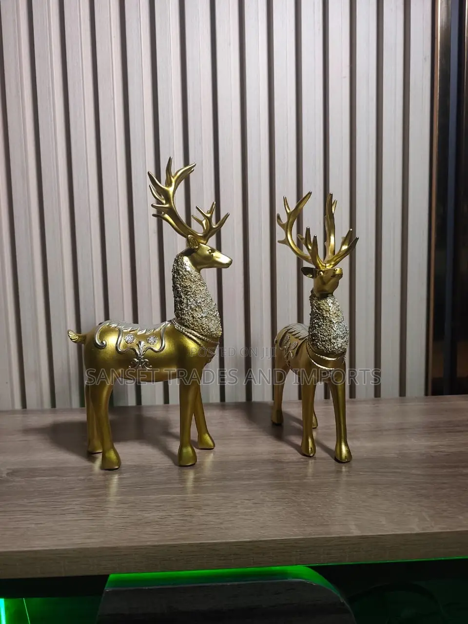 Decorative Golden Couple Deer