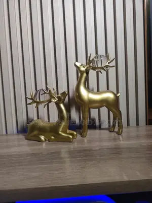 Decorative Golden Couple Deer